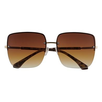 Skechers® Women's 62mm Rimless Butterfly Sunglasses