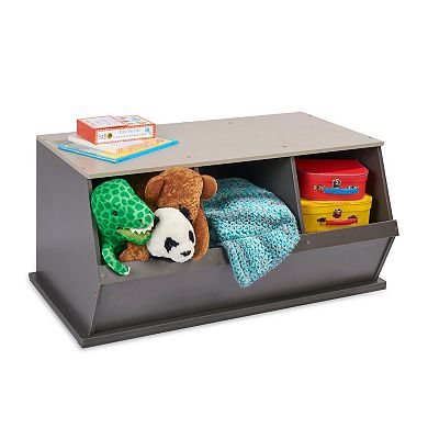 Badger Basket Three Bin Stackable Storage Cubby