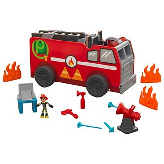 Adventer Bound: 2-in-1 Transforming Fire Truck Play Set
