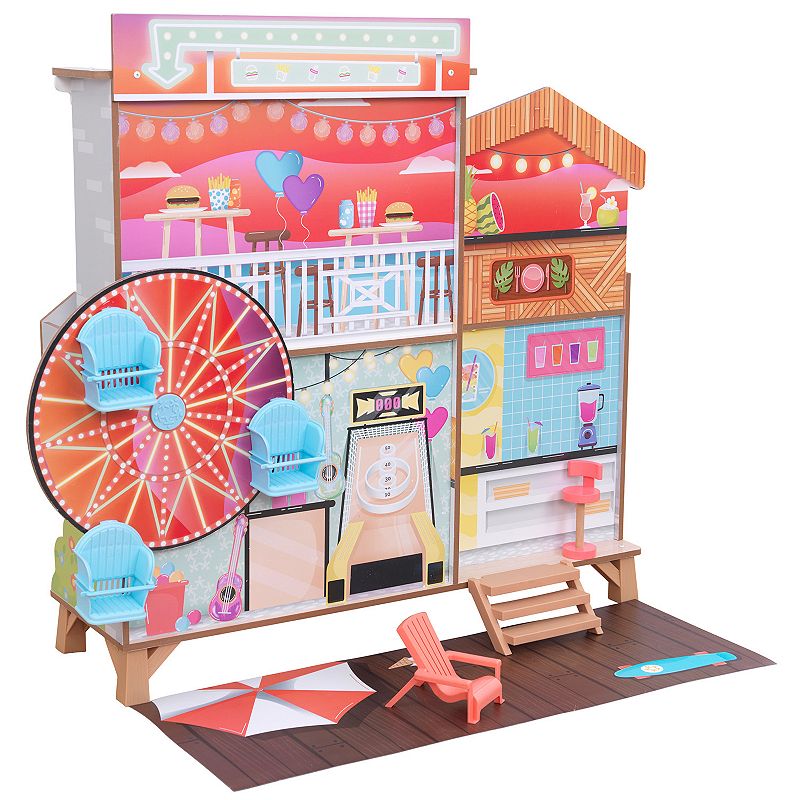 55733550 KidKraft Ferris Wheel Fun Beach House Dollhouse, M sku 55733550