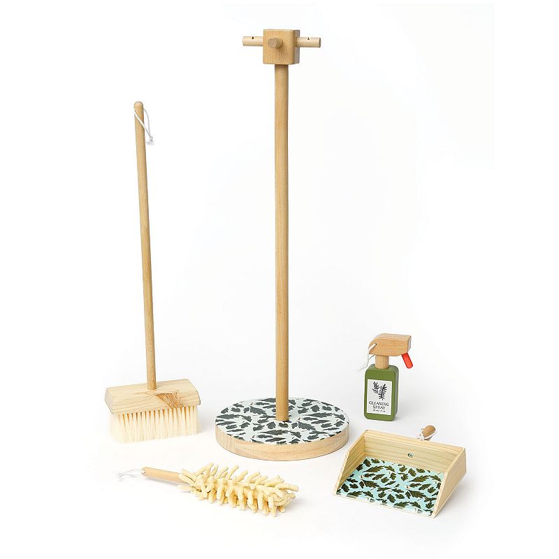 Manhattan Toy Wooden Spruce Housekeeping Cleaning Set, Multicolor