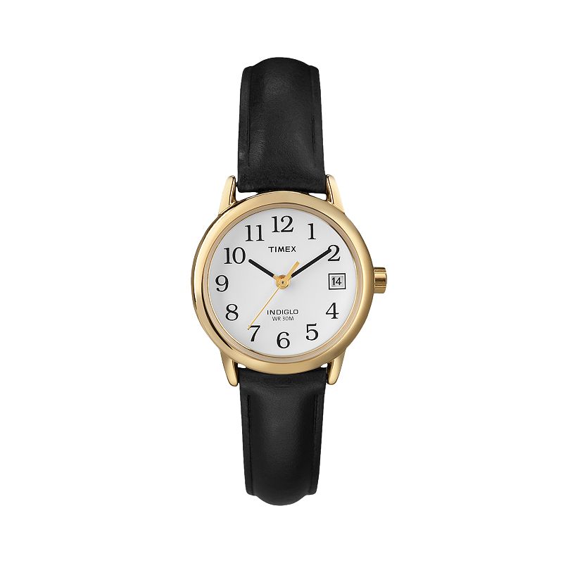 Timex® Women's Leather Watch - T2H341, Size: Small, White