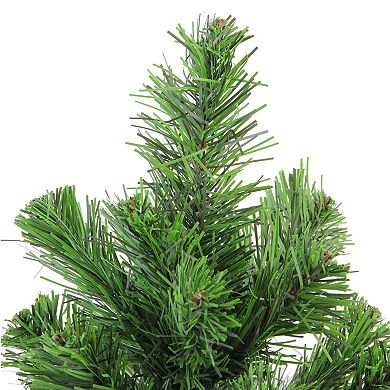 Northlight 18" Mini Pine Medium Artificial Christmas Tree in Burlap Base