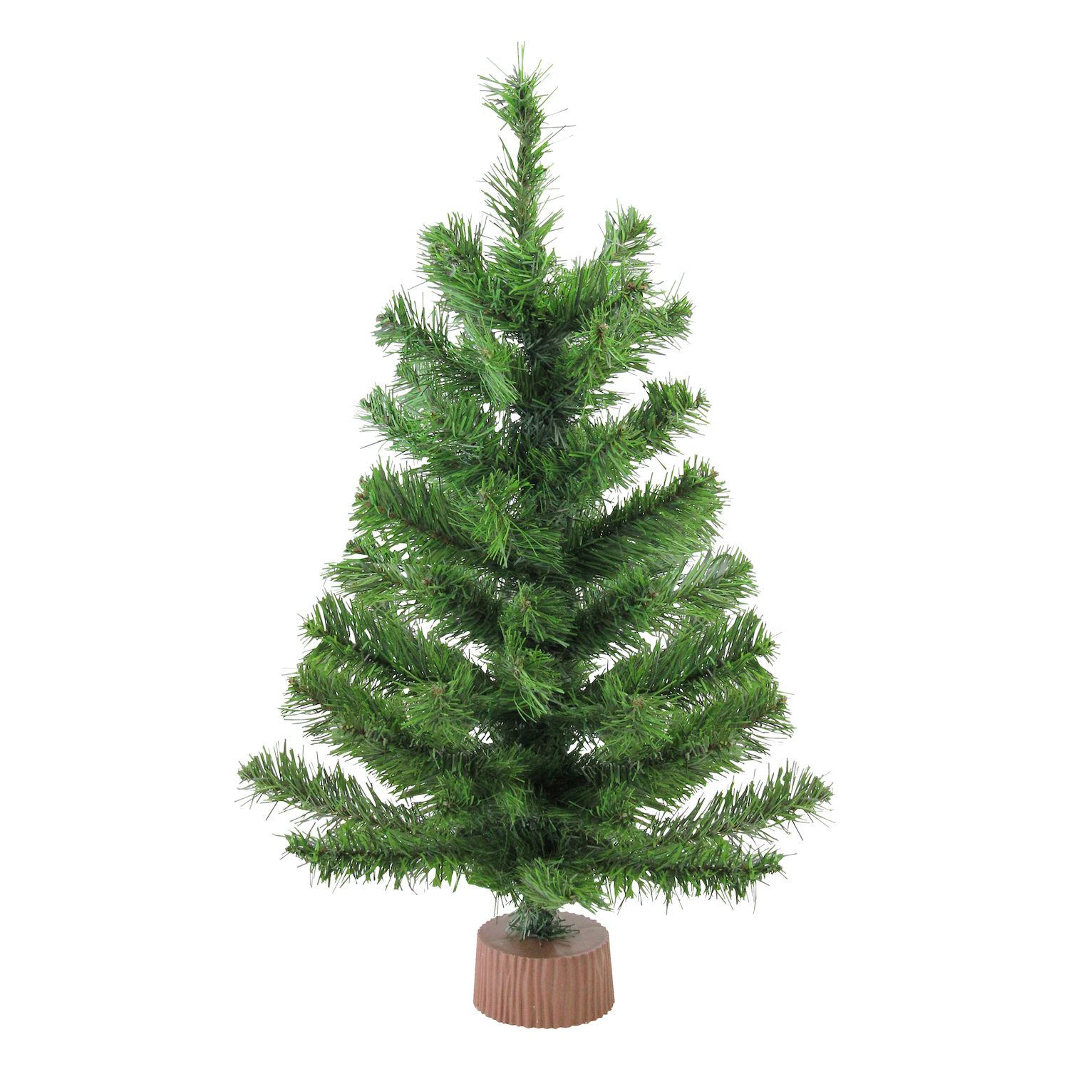 2' Potted Flocked Downswept Mini Village Pine Medium Artificial