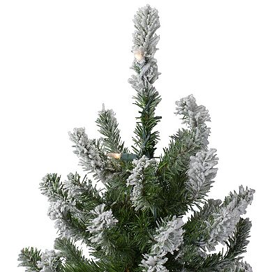Northlight 4-ft. Pre-Lit Flocked Alpine Artificial Christmas Tree