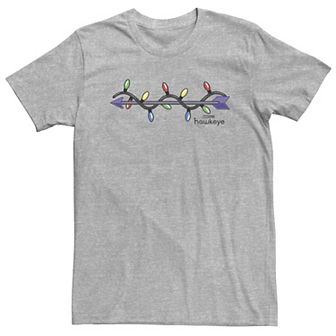 Big & Tall Marvel Hawkeye Christmas Light String Tee