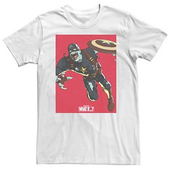 Big & Tall Marvel What If Captain America Zombie Cover Tee