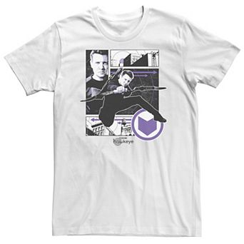 Big & Tall Marvel Hawkeye Portrait Panel Collage Tee