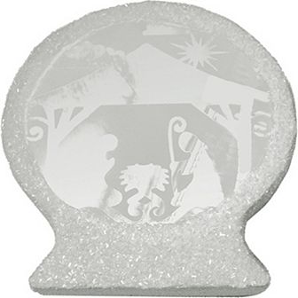 Northlight 9.25" Silver Nativity Christmas Scene Tabletop Decor
