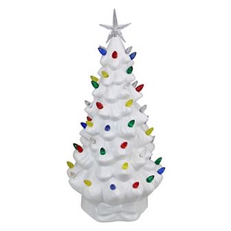 Northlight 14.5" LED Lit Retro Tabletop Christmas Tree with Star Topper