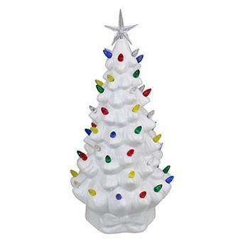 Northlight 14.5" LED Lit Retro Tabletop Christmas Tree with Star Topper