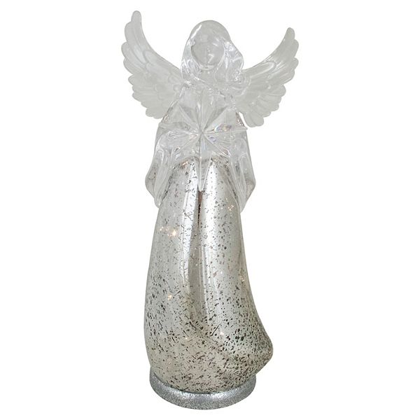 菓子 Light Angels Northlight 13-in. Lighted Angel Holding Star Tabletop Figurine