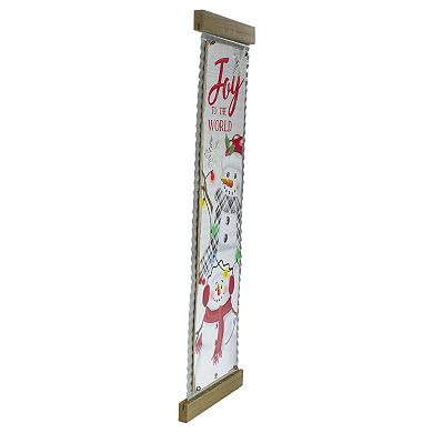 Northlight 26-Inch Joy to the World Galvanized Christmas Wall Decor