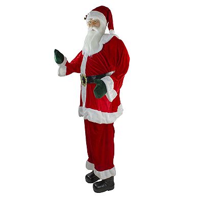 Northlight 6-ft. Life Size Plush Standing Santa Claus Decor