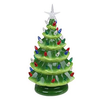 Northlight LED Lit Retro Table Top Christmas Tree with Star Topper