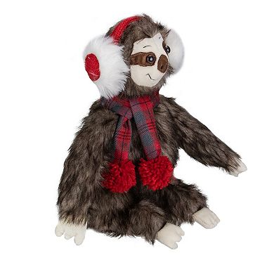 Northlight 12-in. Plush Christmas Sloth Tabletop Decoration