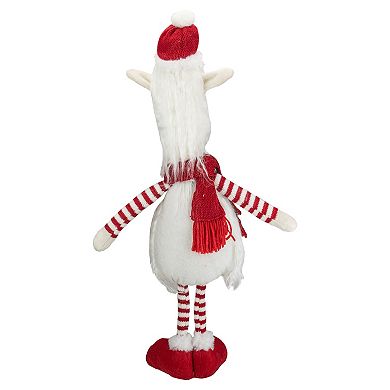 Northlight 26-in. Plush Red & White Standing Llama Table Top Christmas Decoration