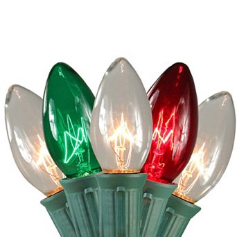 Northlight Red, Clear and Green 15 pc C9 Christmas Light Stakes
