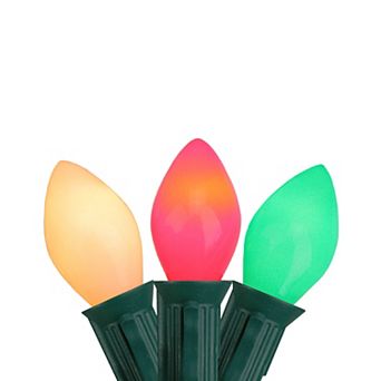 Northlight Red, White & Green C7 25-Bulb Christmas String Lights