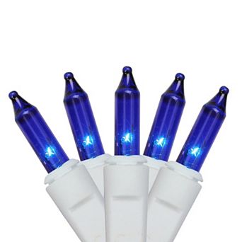 Northlight Blue Mini Icicle Incandescent 100-Count Christmas String Lights