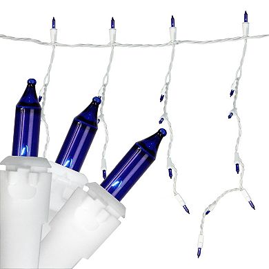 Northlight Blue Mini Icicle Incandescent 100-Count Christmas String Lights