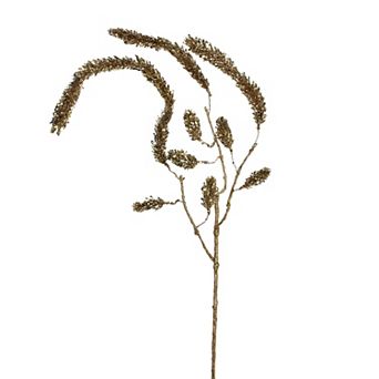 Northlight 52 in Gold Glittered Pine Hanging Artificial Christmas Spray