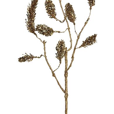 Northlight 52-in. Gold Glittered Pine Hanging Artificial Christmas Spray