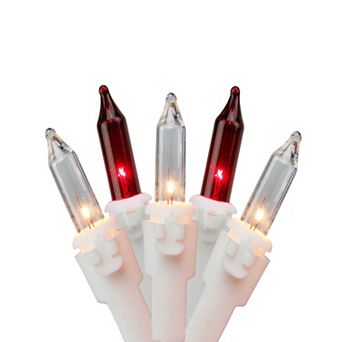 Northlight 50 Red & Clear Mini Icicle Christmas Lights