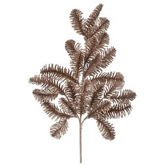 Northlight Rose Gold Finish Pine Branch Artificial Christmas Spray