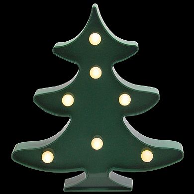 Northlight Green Christmas Tree Marquee Wall Sign Table Decor