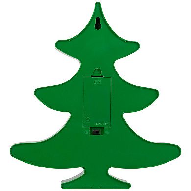Northlight Green Christmas Tree Marquee Wall Sign Table Decor