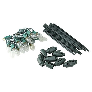 Northlight Clear Light-Up Christmas Pathway Marker 15-piece Set