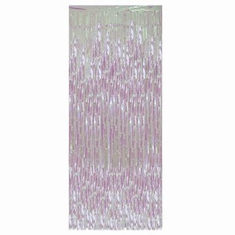 Northlight Iridescent Tinsel Christmas Window or Door Curtain Decor