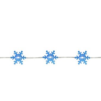 Northlight 20-Count Blue Snowflake LED Christmas Fairy Lights