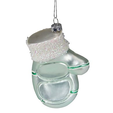 Northlight Mint Green Baby's 1st Christmas Mitten Holiday Ornament