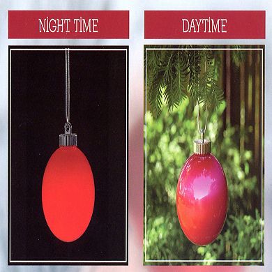Northlight 3-Piece Red LED Battery Operated Shatterproof Christmas Ball Ornament Set