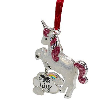 Northlight Dream Big Unicorn Christmas Ornament