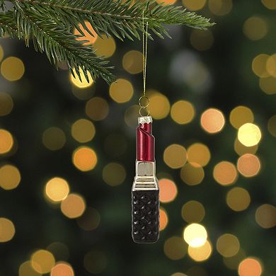 Northlight Red Lipstick Glass Christmas Ornament