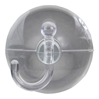 Northlight Clear Large Hanging Christmas Suction Cup Hook 2-piece Set