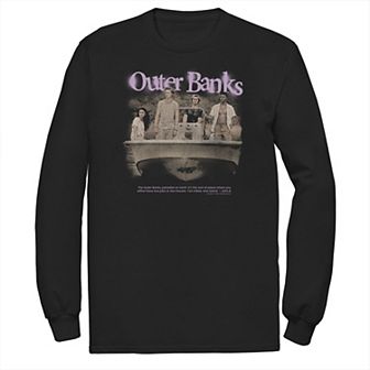 Big & Tall Outer Banks Group Shot Spray Paint Logo Tee