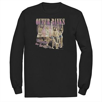 Big & Tall Outer Banks Retro Style Beach Scene Tee