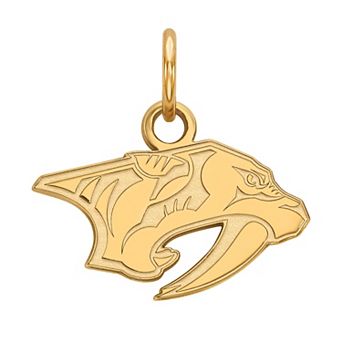 LogoArt Nashville Predators Sterling Silver Mini Logo Pendant