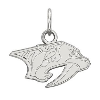 LogoArt Nashville Predators Sterling Silver Mini Logo Pendant