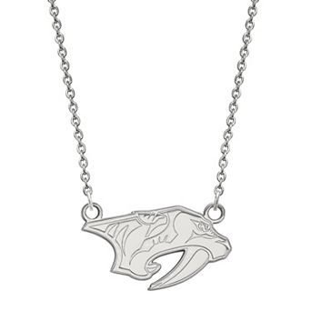 LogoArt Nashville Predators Sterling Silver Small Logo Pendant Necklace