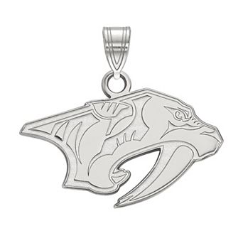 LogoArt Nashville Predators 10k Gold Small Logo Pendant