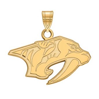 LogoArt Nashville Predators Sterling Silver Small Logo Pendant