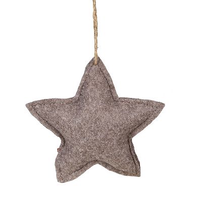 Northlight Seasonal Plaid Star Shaped Plush Christmas Ornament