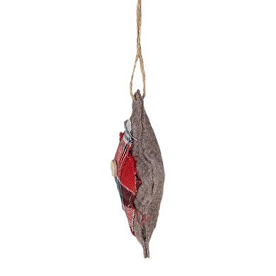 Northlight Seasonal Plaid Star Shaped Plush Christmas Ornament