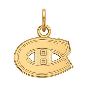 LogoArt Montreal Canadiens 10k Gold Mini Logo Pendant
