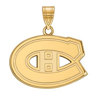 LogoArt Montreal Canadiens 10k Gold Medium Logo Pendant